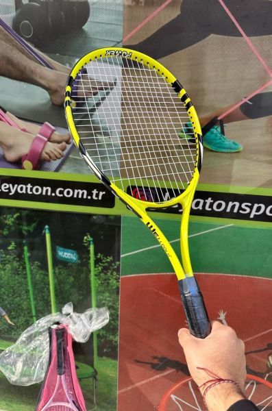 Yüksek Kalite Düşük Sarsılma Pro Tenis Raketi 27 Inch L2 + Taşıma Çantası