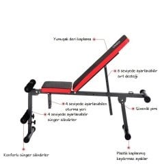 Leyaton Mekik Sehpası (Bench) Kademe Ayarlı Mekik Sehpası