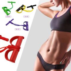 Body Trimmer 4 Lastikli Egzersiz Aleti El Ayak Direnç Yayı Lastiği Mor