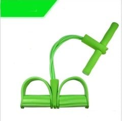 Body Trimmer 4 Lastikli Egzersiz Aleti El Ayak Direnç Yayı Lastiği Yeşil