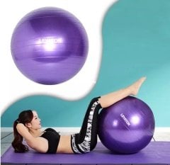 Leyaton Pilates Topu 75 cm Mor + Pompa