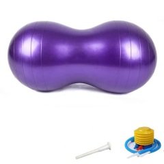 Leyaton Fıstık Pilates Topu 90X45(Mor ) Pompa Hediyeli