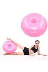 Clifton Pembe 50 Cm Pvc Donut Yoga Topu Ve Pompa