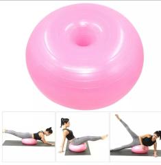 Clifton Pembe 50 Cm Pvc Donut Yoga Topu Ve Pompa
