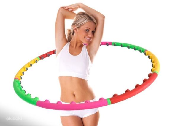 Leyaton Hulahop 6 Parça Çember 90 cm 900 Gram ( Masajlı)HL1