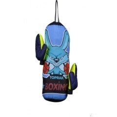 Leyaton Çocuk Boks Torbası Seti Eldivenli Hediyeli Kum Torbası