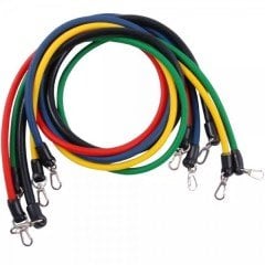 Leyaton Latex Direnç Lastiği Egzersiz Direnç Lastiği Full Set 11