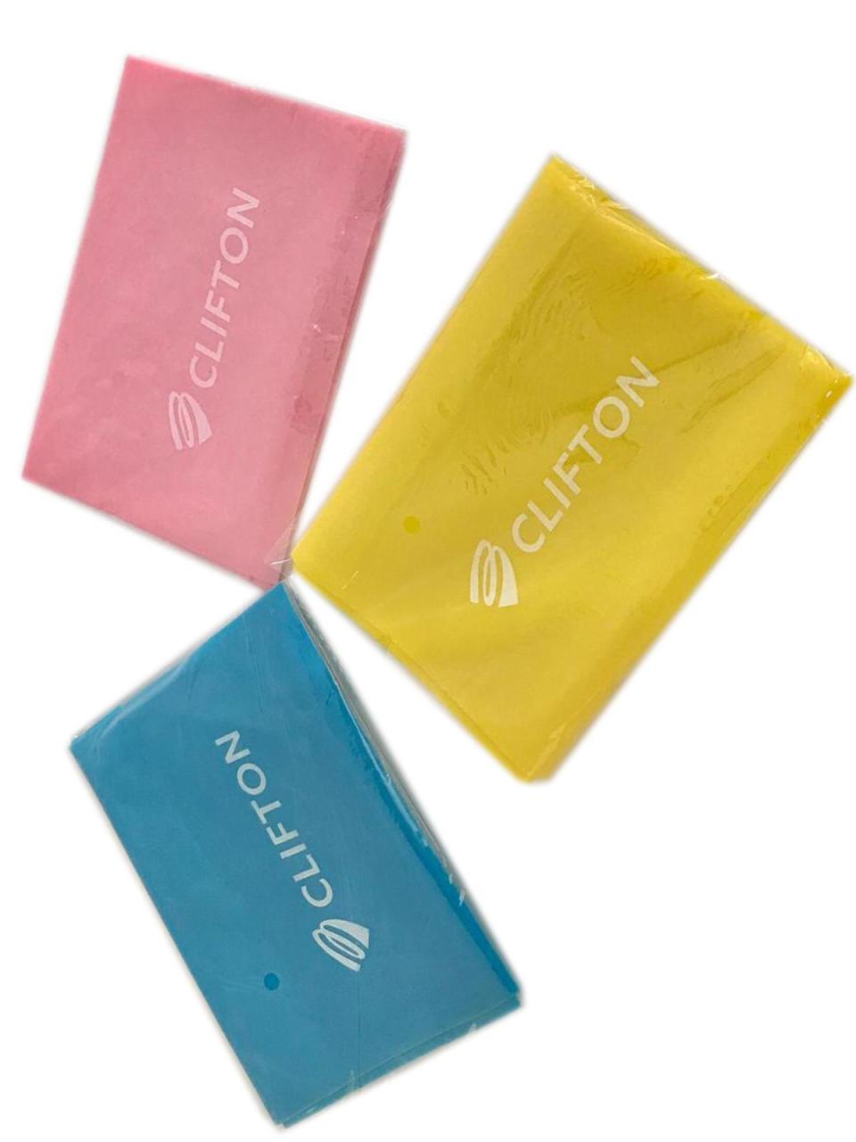 Clifton 3'Lü Set Pilates Lastiği Pilates Bandı Pilates Bantı 120 X 15 Cm