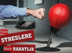 Leyaton Pencikbol Masaüstü Boks Topu,Pompa Hediyeli Sarı