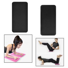 Yoga Diz Dirsek Destek Yastığı Kaymaz Mat 10 mm Çift Renk Mavi-Siyah
