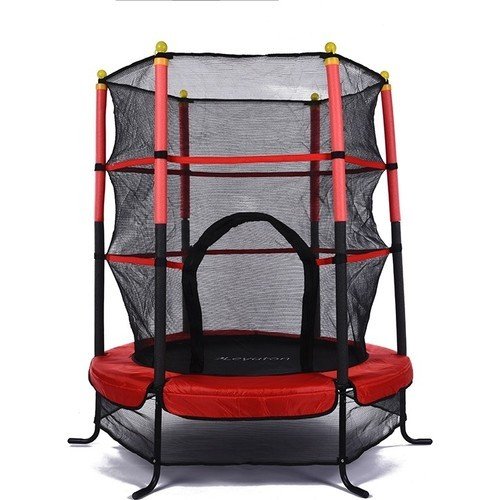 Leyaton Fileli Trambolin Çocuk Trambolini 140 Cm Büyük Boy 55 İnç