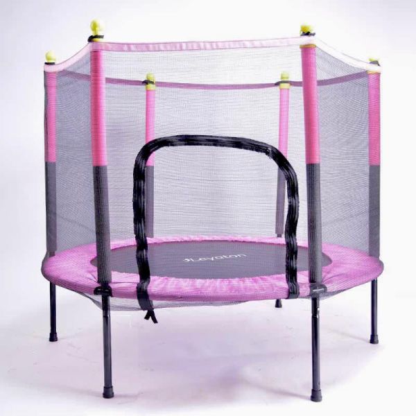 Leyaton Fileli Korumalı 140 Cm Çocuk Trampolini 55 İnç Trambolin