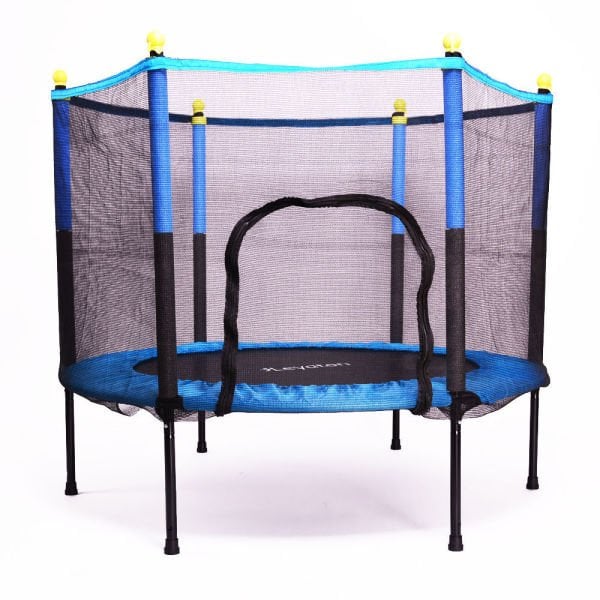 Leyaton Fileli Korumalı 140 Cm Çocuk Trampolini 55 İnç Trambolin