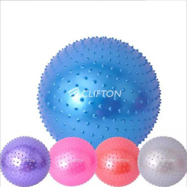 Clifton Dikenli Jimnastik Topu 65 cm Mor+ Pompa
