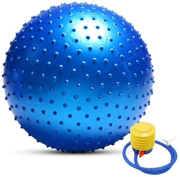 Clifton Dikenli Jimnastik Topu 65 cm Mavi+ Pompa