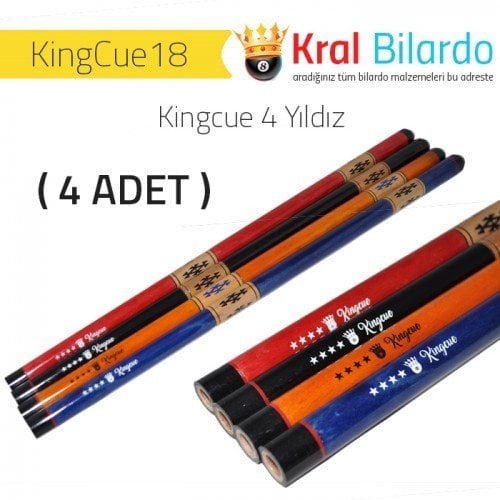 Bilardo Istakası Kingcue Salon Istakası ( Kingcue 4 Yıldız) (4 ADET )
