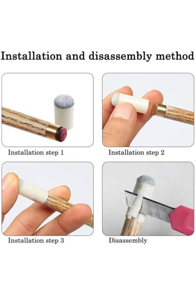 Leyaton Bilardo Istakası Geçme Istaka Ucu 10 Mm (50 Adet)