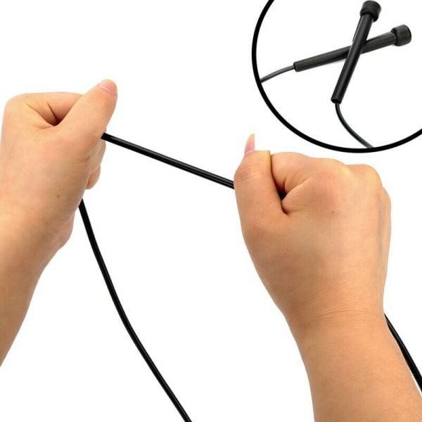 Clifton PVC Atlama İpi Uzunluk Ayarlı Atlama İpi Siyah