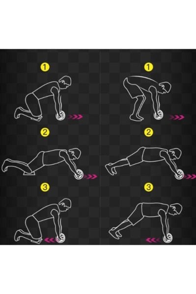 Leyaton Egzersiz Tekerleği Kol Omuz Sırt Karın Kas Geliştirici Spor Aleti