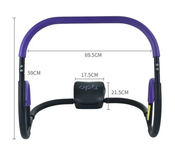 Clifton Ab Roller Mekik Aleti - Karın Mide Egzersiz Spor Aleti Mor