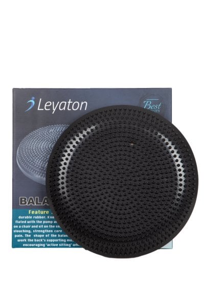 Leyaton Denge Diski Balance Trainer Denge Topu Pilates Balans Disk Siyah
