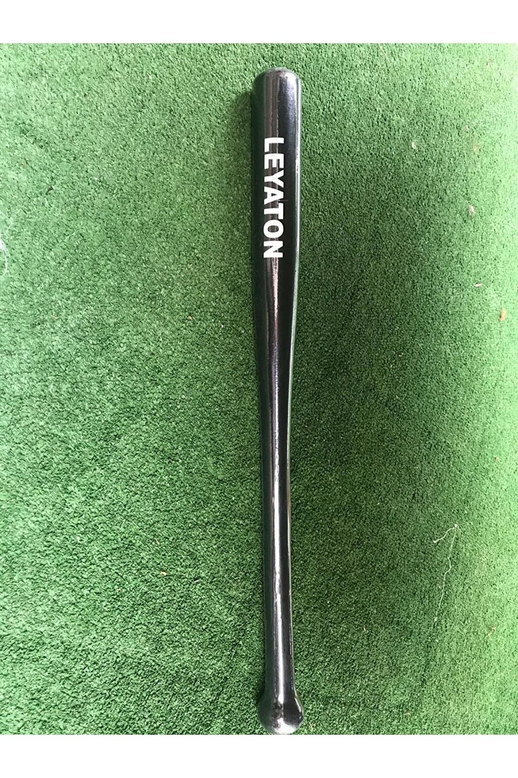 Leyaton Komple Siyah Beyzbol Sopası 61 Cm Dişbudak Ağacından Kırılmaz Bezbol Sopası
