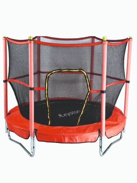 Trambolin Fileli Korumalı 152 Cm Kolay Kurulum Kırmızı