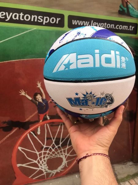 Leyaton Deluxe Kauçuk Basketbol Topu Iç Dış Mekan Pompa Hediyeli 7 Numara
