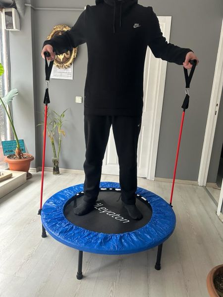 102 Cm (40’’) Sayaçlı Egzersiz Lastikli Trambolin