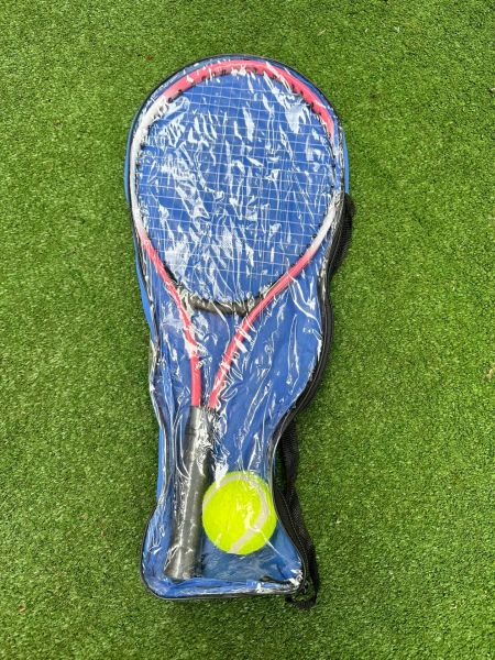 Çocuk Tenis Raketi Seti 21 Inç 1 Raket 1 Top Çantalı Set Pembe
