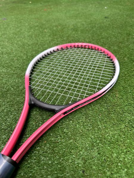 Çocuk Tenis Raketi Seti 21 Inç 1 Raket 1 Top Çantalı Set Pembe