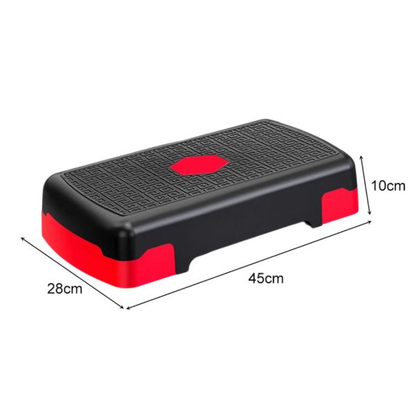 Step Tahtası İki Kademeli, Ayarlanabilir Egzersiz Aerobik Spor ve Fitness Adım Platformu