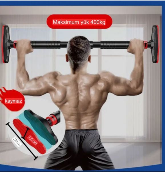 Kapı Barı Koridor Barfiksi Yeni Nesil (90-120 CM ) Barfix Spor Aleti Demiri Barfiks Çubuğu