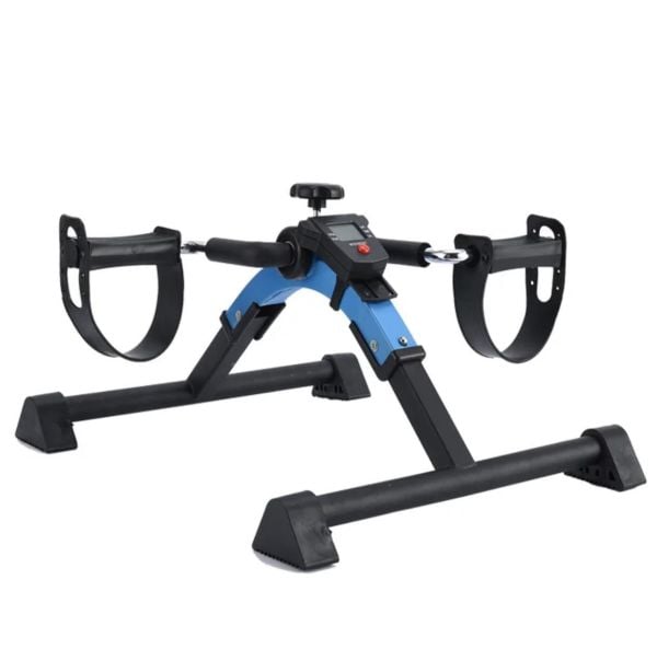Portatif El Ve Ayak Egzersiz Bisikleti,Koşu Bisikleti, Taşınabilir Fitness Bisikleti (Mavi)