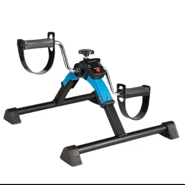 Portatif El Ve Ayak Egzersiz Bisikleti,Koşu Bisikleti, Taşınabilir Fitness Bisikleti (Mavi)