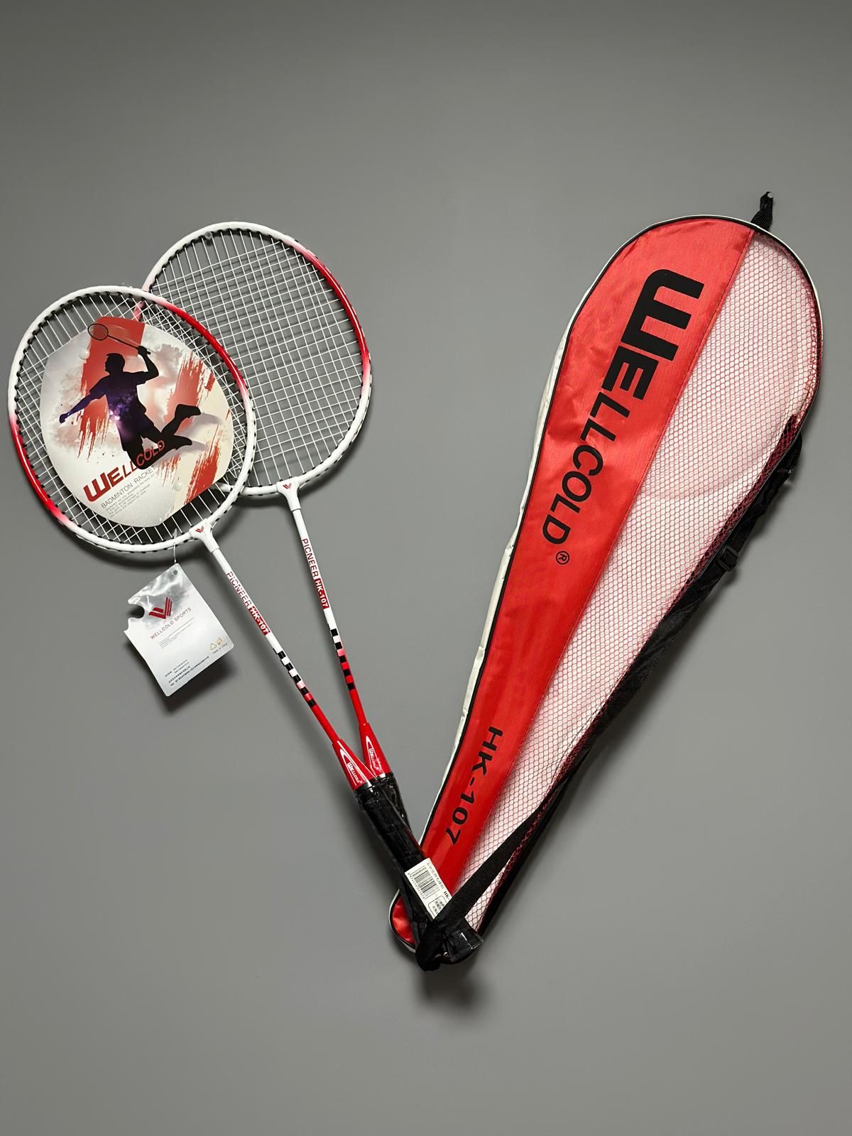 2 Adet Profesyonel Badminton Raketi Deluxe Badminton Çantası HK107K