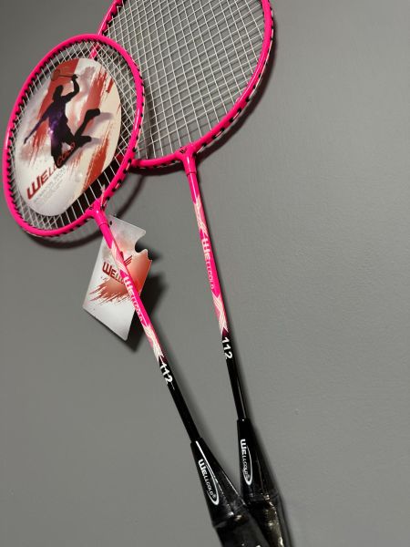 2 Adet Profesyonel Badminton Raketi Deluxe Badminton Çantası Seti + 3 Adet Badminton Topu 112
