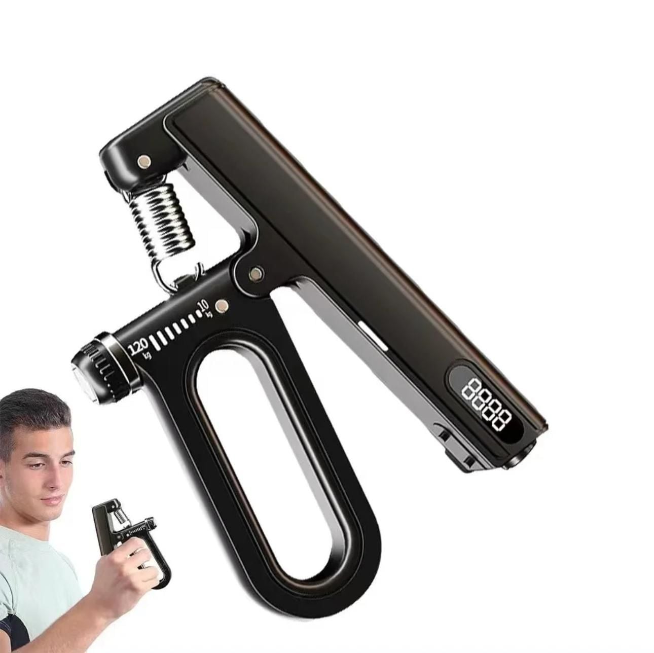 Profesyonel El Bilek Ve Kol Güçlendirici Kavrama Egzersiz Aleti Ayarlanabilir El Yayı 10-120 Kg