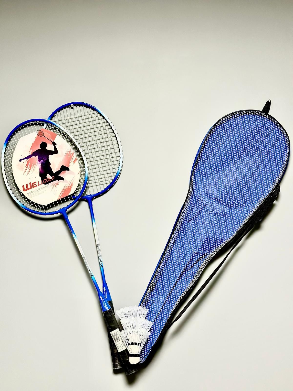 Badminton Raketi Deluxe Badminton Çantası Seti + 3 Adet Badminton Topu 101M