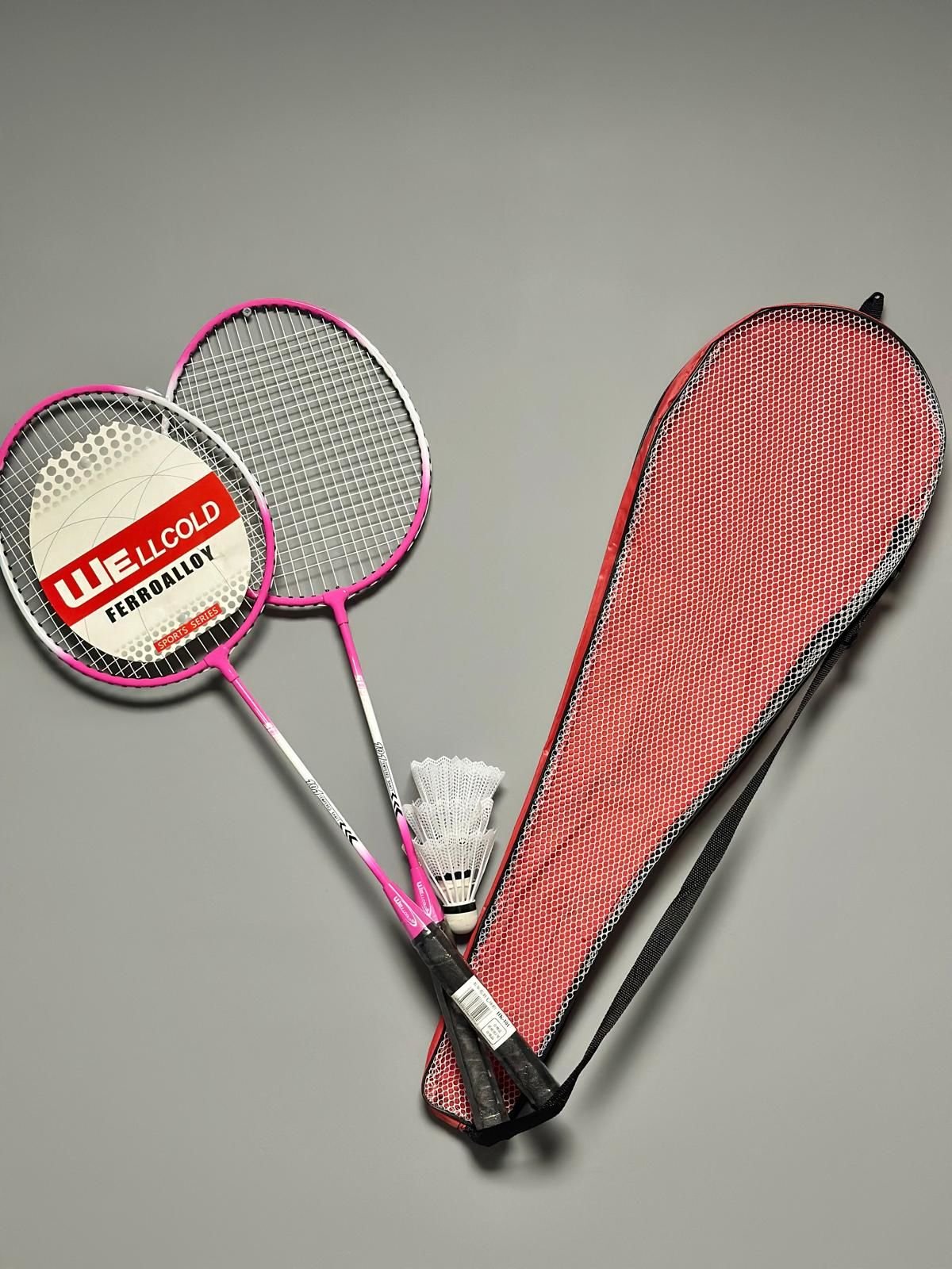 Badminton Raketi Deluxe Badminton Çantası Seti + 3 Adet Badminton Topu 101P