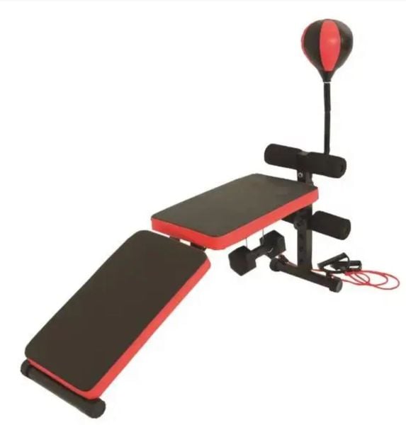Katlanabilir Fitness Ağırlık Sehpası - Mekik Aleti - Boks Topu -tüm Vücut Egzersiz Aleti Gym Bench