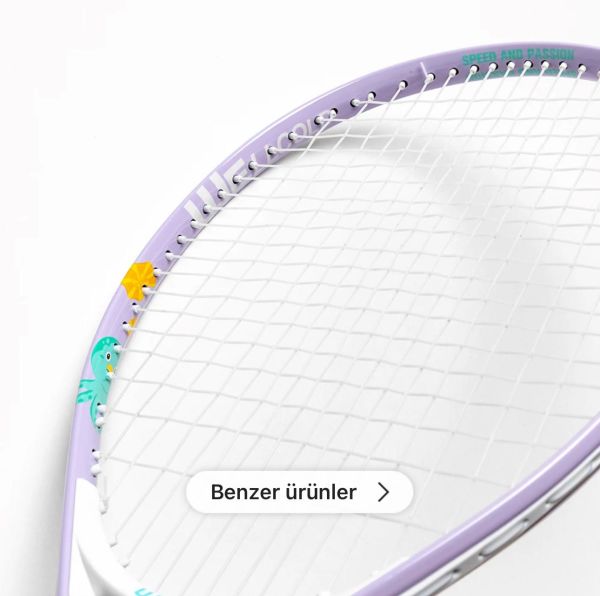 Komple Çantalı Kort Çocuk Tenis Raketi Set HKW23MOR