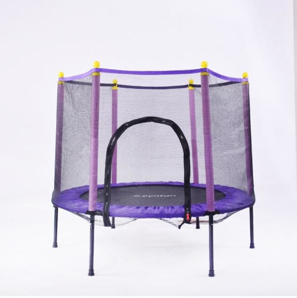 Leyaton Fileli Büyük Boy Trambolin 140 cm Çap Mor