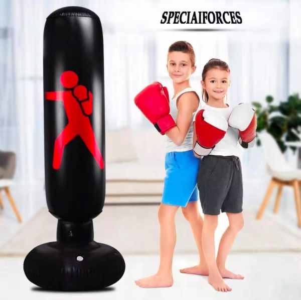Dikey Ayaklı Şişme Boks Torbası 120 Cm