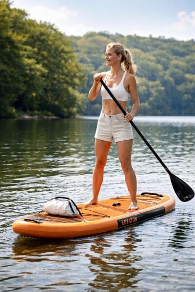 Stand Up Paddle Board 10.6 Inflatable - 320 X 82 X 15cm - Kürek Sörfü (ŞİŞME) Full Paket AS1