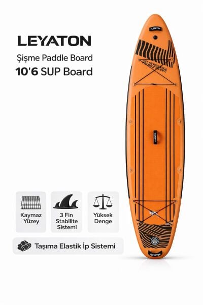 Stand Up Paddle Board 10.6 Inflatable - 320 X 82 X 15cm - Kürek Sörfü (ŞİŞME) Full Paket AS1