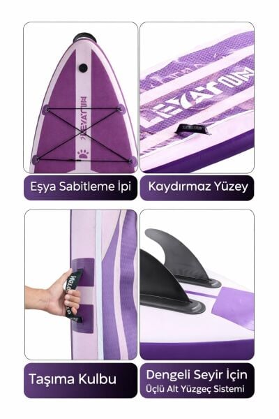 Stand Up Paddle Board 10.6 Inflatable - 320 X 82 X 15cm - Kürek Sörfü (ŞİŞME) Full Paket FL5