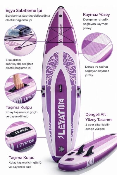Stand Up Paddle Board 10.6 Inflatable - 320 X 82 X 15cm - Kürek Sörfü (ŞİŞME) Full Paket FL5