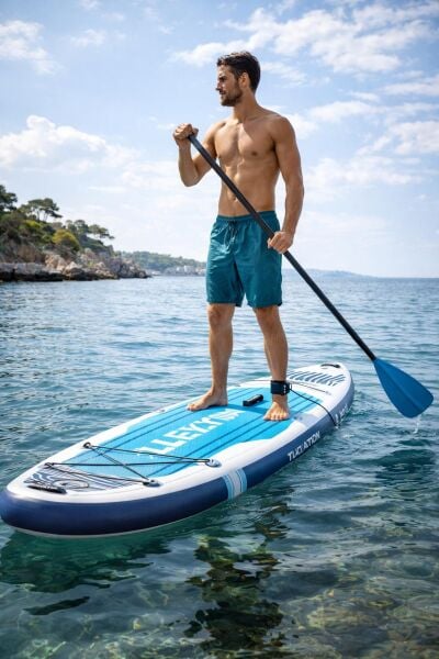 Stand Up Paddle Board 10.6 Inflatable - 320 X 82 X 15cm - Kürek Sörfü (ŞİŞME) Full Paket AS4