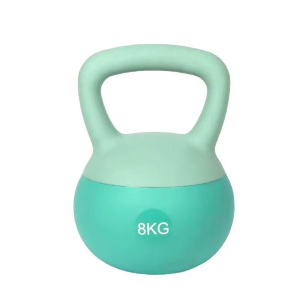 8 Kg Soft Kettlebell Yumuşak Tabanlı Metal Kumlu Ses Yapmaz Darbeye Dayanıklı